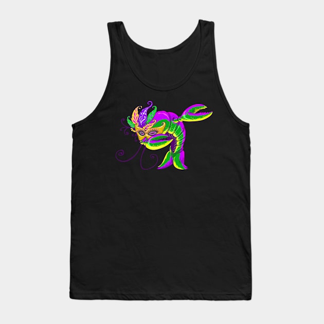 Mardi Gras Dabbing Crawfish Dab Dance Tank Top by ScottsRed